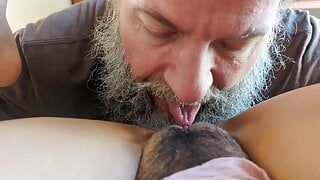 Mature Gringo Licks, Eats & Savors Sweet Mexican Pussy