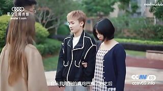 A sex exchange party for two men and two women