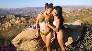 Asian Lesbo Ember Snow Seduces Ebony Teen Michelle Anderson