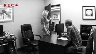 Blond slut fuck at interview