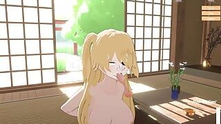 Fischl Giving A Long Blowjob (Genshin Impact) (Deepthroat Simulator)