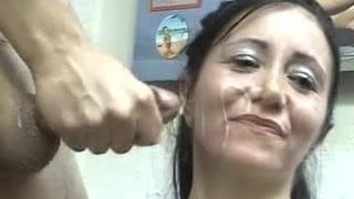 Mature Facial cumshoot
