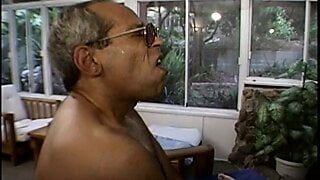 Milf with hairy pussy smashed by old and young cocks