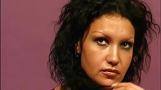 My cousin Fanny a natural brunette with a shaved pussy did a porn audition