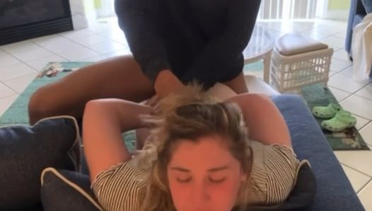 Neighbors wife Blonde hair blue eye loves it rough