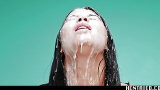 Real life Hentai – Lady Dee gets tentacled fucked and creampied big time