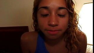 she is so petite, his thick cock barely fits in her mouth