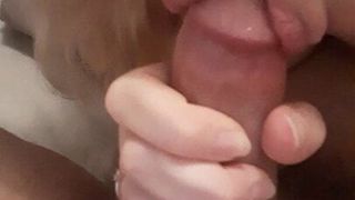 sucking her husband’s cock