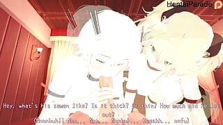 Threesome Sasha x Misha Necron Maou gakuin Hentai Uncensored