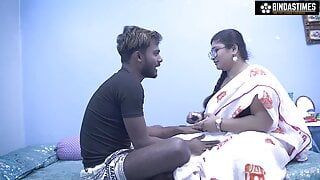 BIG BOOBS HOT SEXY TEACHER TEACHES HER STUDENT HOW  TO FUCK