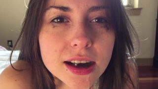 blowjob pov (18 year old girl sucks dick for the first time)