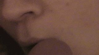 cum on tongue with swallow