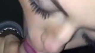 Cute Party Girl Sucking off Huge Dick