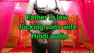 Father-in-law quenched the thirst of his lust by fucking the young daughter-in-law