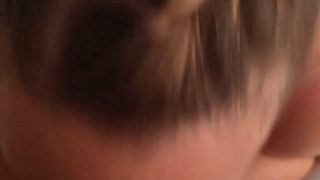 Gulping up that jizz trophy material, load in her mouth