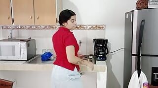 Hot stepmom gives her stepson a special treat – Porn in Spanish