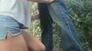 Married women sucking cock in forest