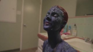 Mystique Cosplayer Gives Blowjob