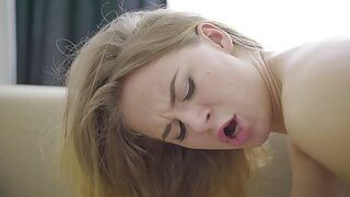 Perfect blonde loves anal sex with her boyfriend