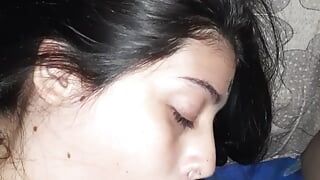 Real sister sucks my dick after losing bet