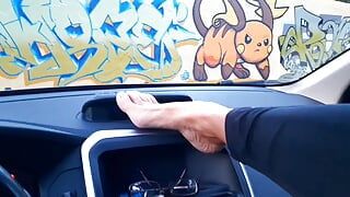 Selena’s unexpected blowjob in a car