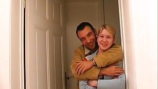 The brunette teen’s hairy pussy feels warm and ready to be pounded