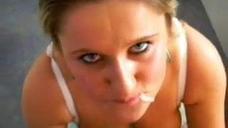 Wife Rides And Swallows